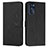 Leather Case Stands Flip Cover Holder Y03X for Motorola Moto G 5G (2022) Black