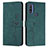 Leather Case Stands Flip Cover Holder Y03X for Motorola Moto G Pure Green