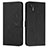 Leather Case Stands Flip Cover Holder Y03X for Motorola Moto G Stylus (2021) Black