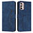 Leather Case Stands Flip Cover Holder Y03X for Motorola Moto G Stylus (2022) 4G Blue