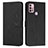 Leather Case Stands Flip Cover Holder Y03X for Motorola Moto G10 Black