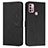 Leather Case Stands Flip Cover Holder Y03X for Motorola Moto G20 Black