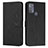 Leather Case Stands Flip Cover Holder Y03X for Motorola Moto G50 Black