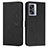 Leather Case Stands Flip Cover Holder Y03X for Oppo A56S 5G Black