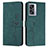 Leather Case Stands Flip Cover Holder Y03X for Oppo A56S 5G Green