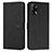 Leather Case Stands Flip Cover Holder Y03X for Oppo A95 4G Black