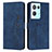 Leather Case Stands Flip Cover Holder Y03X for Oppo Reno8 Pro 5G Blue