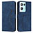 Leather Case Stands Flip Cover Holder Y03X for Oppo Reno8 Pro+ Plus 5G Blue