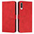Leather Case Stands Flip Cover Holder Y03X for Samsung Galaxy A70 Red