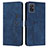 Leather Case Stands Flip Cover Holder Y03X for Samsung Galaxy A71 5G Blue