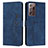 Leather Case Stands Flip Cover Holder Y03X for Samsung Galaxy Note 20 Ultra 5G Blue