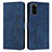 Leather Case Stands Flip Cover Holder Y03X for Samsung Galaxy S20 5G Blue