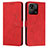 Leather Case Stands Flip Cover Holder Y03X for Xiaomi Redmi 10 Power Red