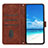 Leather Case Stands Flip Cover Holder Y03X for Xiaomi Redmi Note 11R 5G