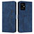 Leather Case Stands Flip Cover Holder Y03X for Xiaomi Redmi Note 11R 5G Blue