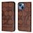 Leather Case Stands Flip Cover Holder Y04B for Apple iPhone 13