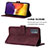 Leather Case Stands Flip Cover Holder Y04B for Samsung Galaxy Quantum2 5G