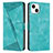Leather Case Stands Flip Cover Holder Y04X for Apple iPhone 14 Plus Green