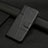 Leather Case Stands Flip Cover Holder Y04X for Motorola Moto E32 Black
