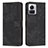Leather Case Stands Flip Cover Holder Y04X for Motorola Moto Edge X30 Pro 5G Black