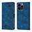 Leather Case Stands Flip Cover Holder Y05B for Apple iPhone 13 Pro Max Blue