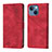 Leather Case Stands Flip Cover Holder Y05B for Apple iPhone 14 Plus Red