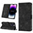 Leather Case Stands Flip Cover Holder Y05B for Apple iPhone 14 Pro Max