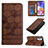 Leather Case Stands Flip Cover Holder Y05B for Samsung Galaxy A23 5G