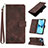 Leather Case Stands Flip Cover Holder Y06B for Apple iPhone 13