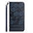 Leather Case Stands Flip Cover Holder Y06B for Samsung Galaxy S20 FE (2022) 5G Blue
