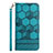 Leather Case Stands Flip Cover Holder Y06B for Samsung Galaxy S20 FE (2022) 5G Cyan
