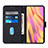 Leather Case Stands Flip Cover Holder Y07B for Samsung Galaxy S21 Ultra 5G