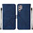 Leather Case Stands Flip Cover Holder Y07B for Samsung Galaxy S21 Ultra 5G