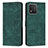 Leather Case Stands Flip Cover Holder Y07X for Huawei Honor X5 Green