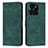 Leather Case Stands Flip Cover Holder Y07X for Huawei Honor X8b Green