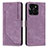 Leather Case Stands Flip Cover Holder Y07X for Huawei Honor X8b Purple