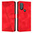 Leather Case Stands Flip Cover Holder Y07X for Motorola Moto G Power (2022) Red