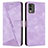 Leather Case Stands Flip Cover Holder Y07X for Nokia C210 Purple