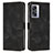 Leather Case Stands Flip Cover Holder Y07X for OnePlus Nord N300 5G Black