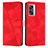 Leather Case Stands Flip Cover Holder Y07X for OnePlus Nord N300 5G Red