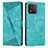 Leather Case Stands Flip Cover Holder Y08X for Huawei Honor X5 Green