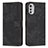 Leather Case Stands Flip Cover Holder Y08X for Motorola Moto E32s Black