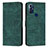 Leather Case Stands Flip Cover Holder Y08X for Motorola Moto G Power (2022) Green