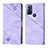 Leather Case Stands Flip Cover Holder YB1 for Motorola Moto G Power (2022) Purple