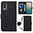 Leather Case Stands Flip Cover Holder YB1 for Nokia C210 Black