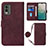 Leather Case Stands Flip Cover Holder YB1 for Nokia C210 Red