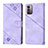 Leather Case Stands Flip Cover Holder YB1 for Nokia G11 Purple