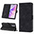 Leather Case Stands Flip Cover Holder YB1 for OnePlus Nord N300 5G