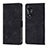 Leather Case Stands Flip Cover Holder YB1 for Oppo A78 5G Black