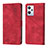Leather Case Stands Flip Cover Holder YB1 for Oppo K10X 5G Red